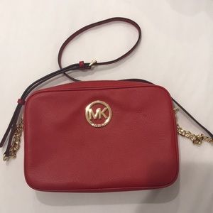Red Michael Kors bag